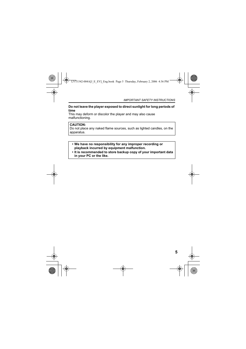 JVC XA-F57P User Manual | Page 5 / 44