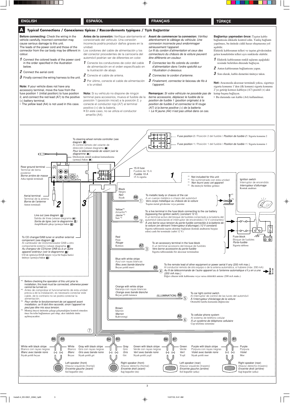 JVC KD-G501 User Manual | Page 3 / 4