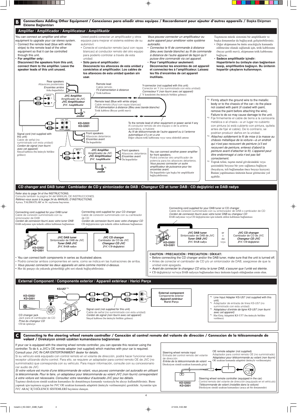 JVC KD-G501 User Manual | Page 4 / 4