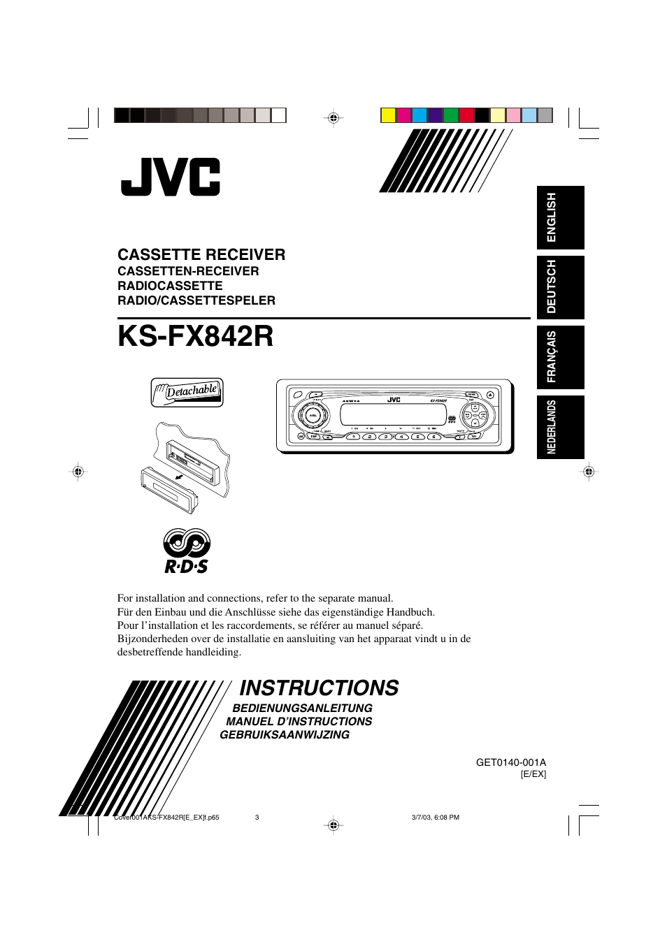JVC GET0140-001A User Manual | 46 pages