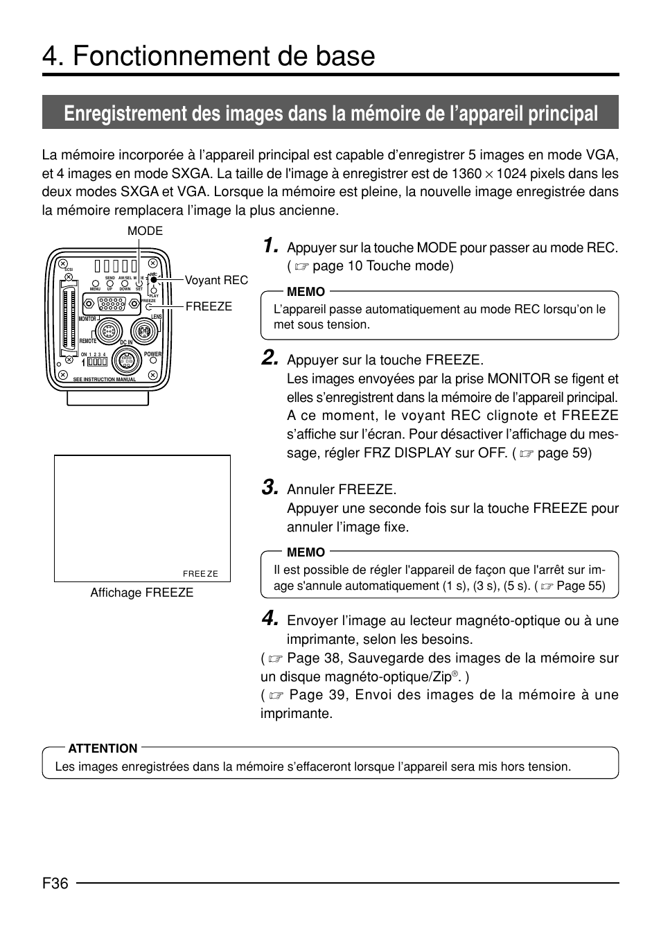 Fonctionnement de base | JVC KY-F70B User Manual | Page 184 / 221