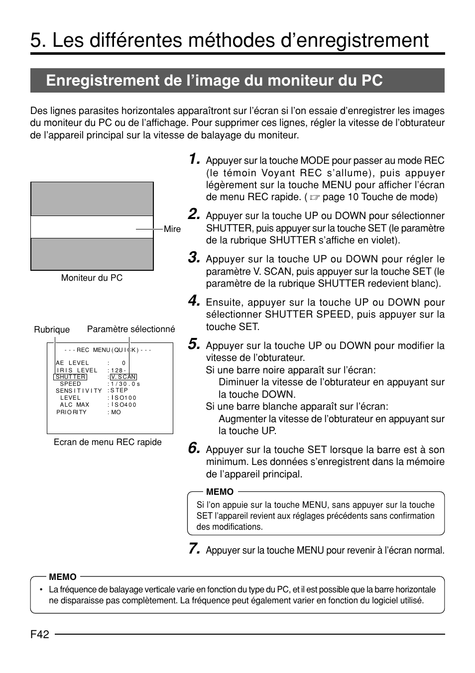Les différentes méthodes d’enregistrement, Enregistrement de l’image du moniteur du pc | JVC KY-F70B User Manual | Page 190 / 221