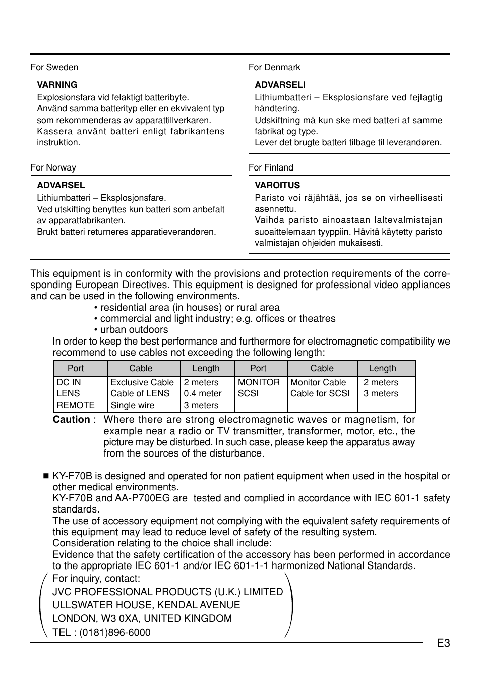 JVC KY-F70B User Manual | Page 7 / 221