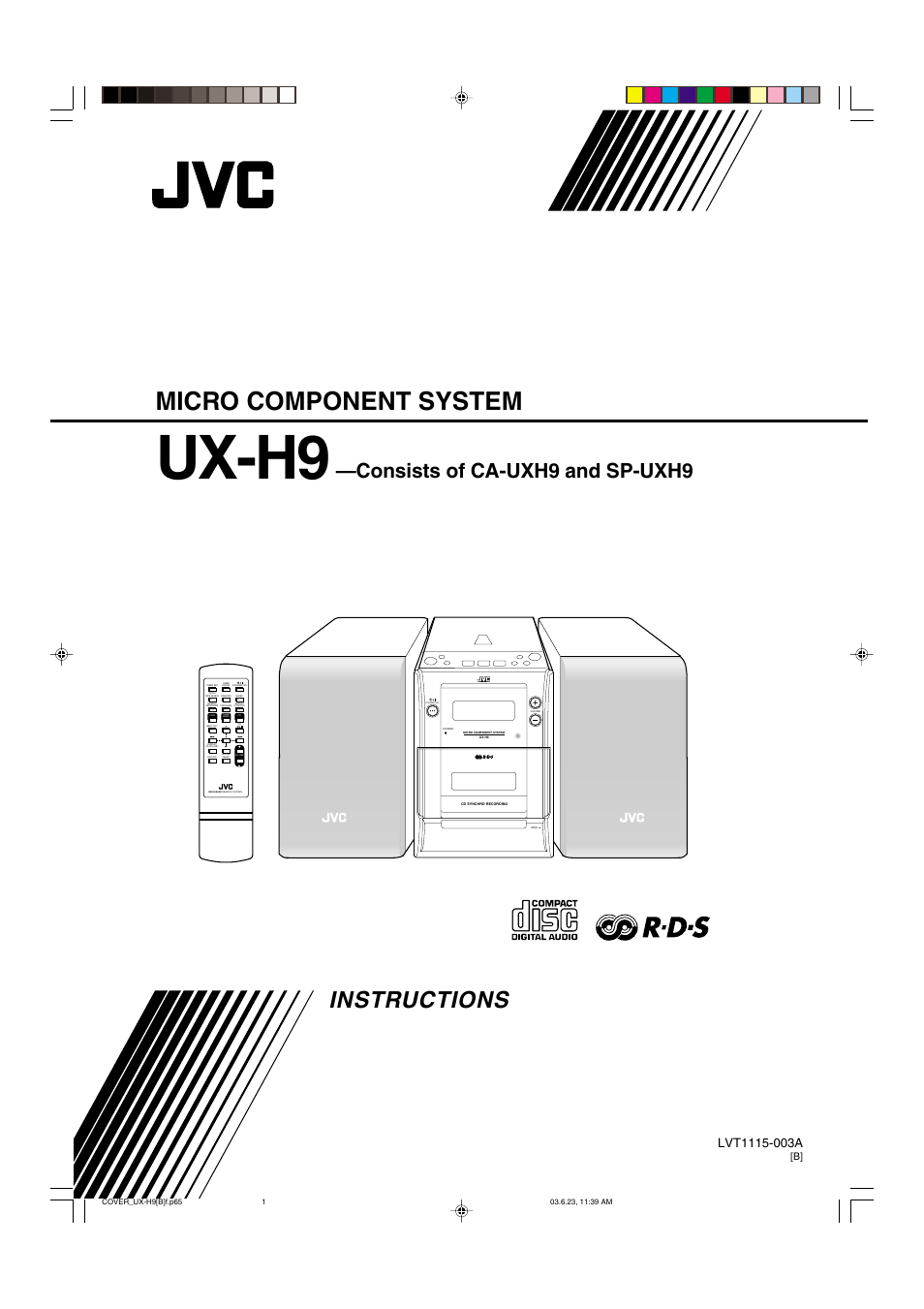 JVC CA-UXH9 User Manual | 26 pages