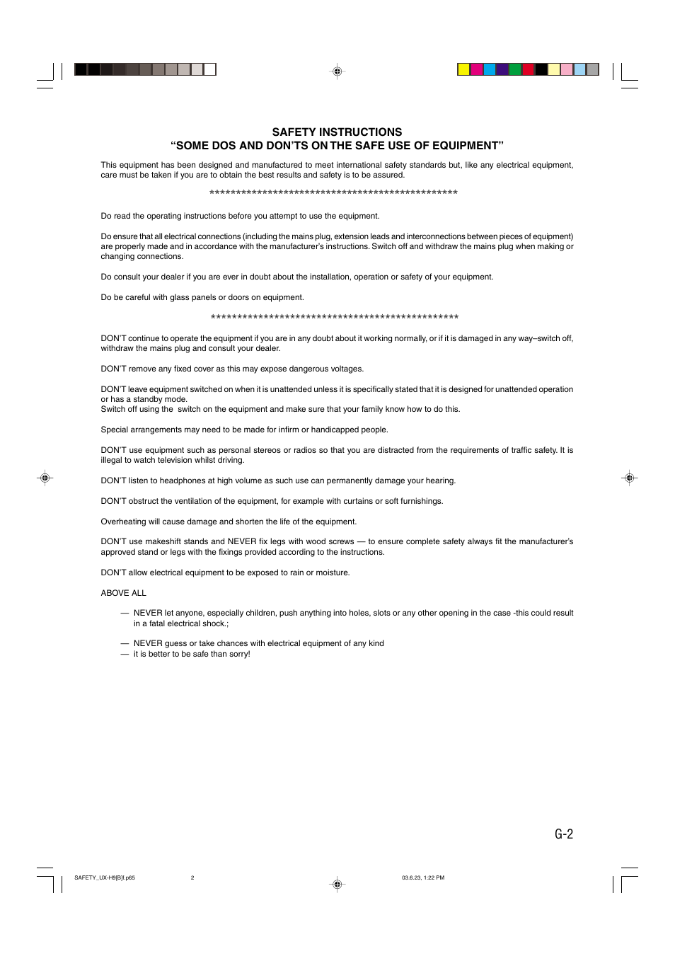 JVC CA-UXH9 User Manual | Page 3 / 26