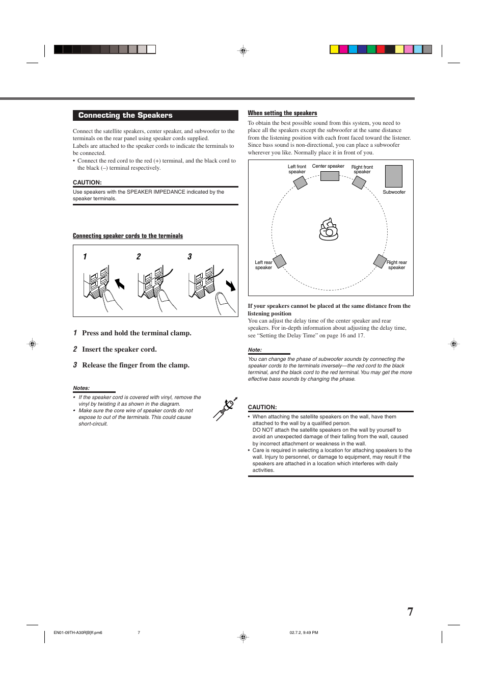 JVC DVD DIGITAL CINEMA SYSTEM TH-A30R User Manual | Page 11 / 64