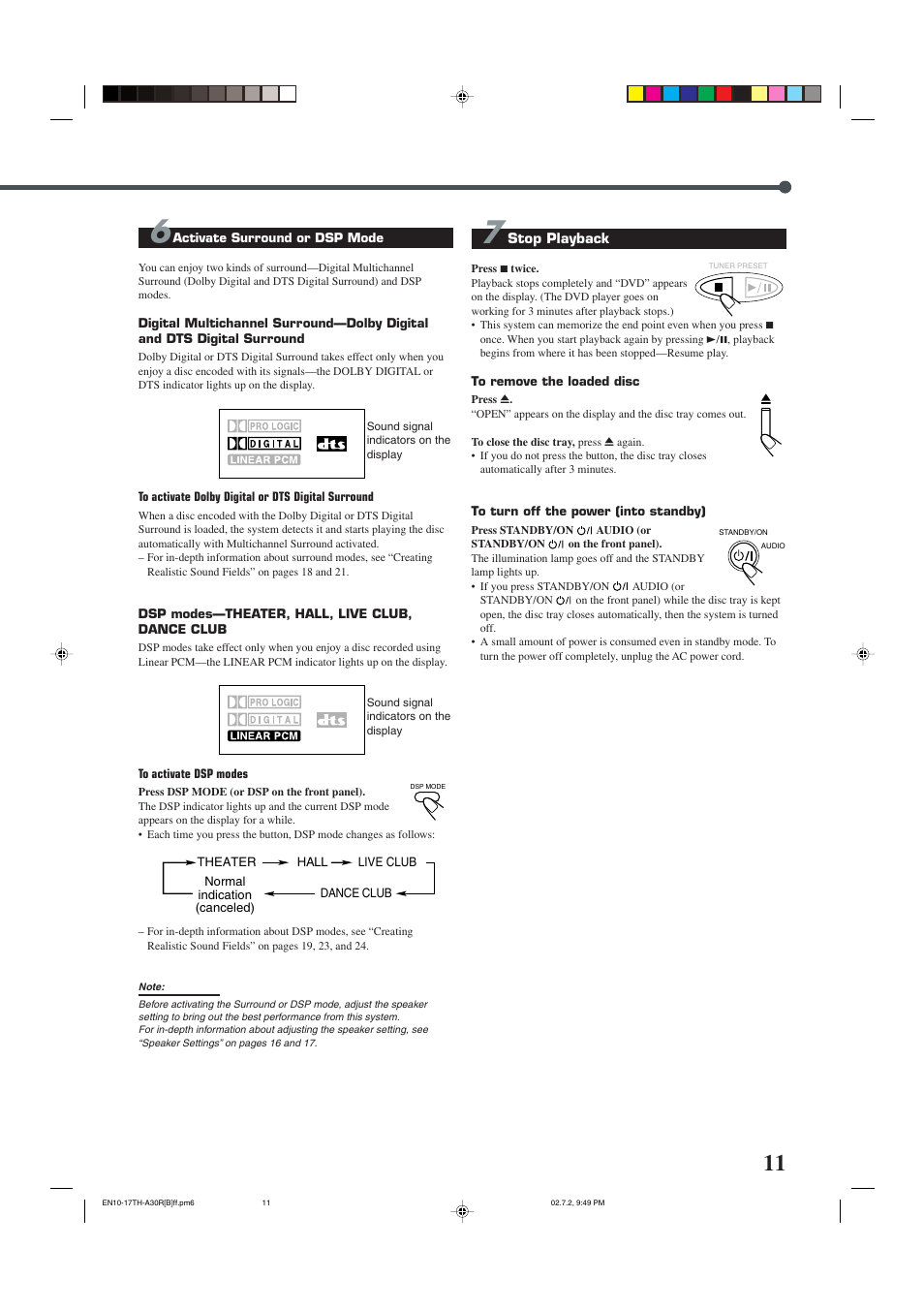 JVC DVD DIGITAL CINEMA SYSTEM TH-A30R User Manual | Page 15 / 64