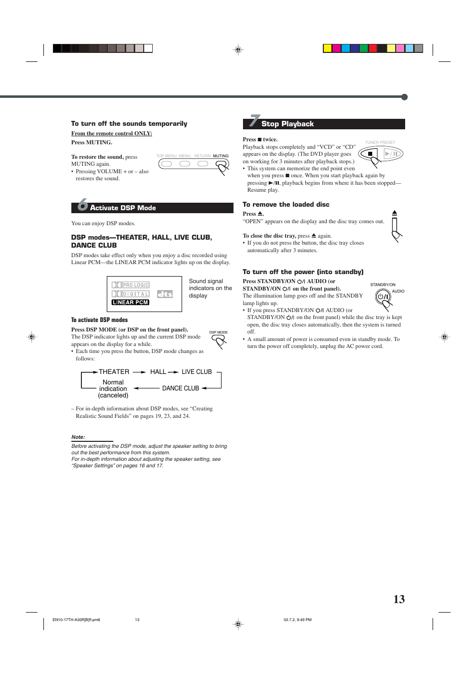 JVC DVD DIGITAL CINEMA SYSTEM TH-A30R User Manual | Page 17 / 64