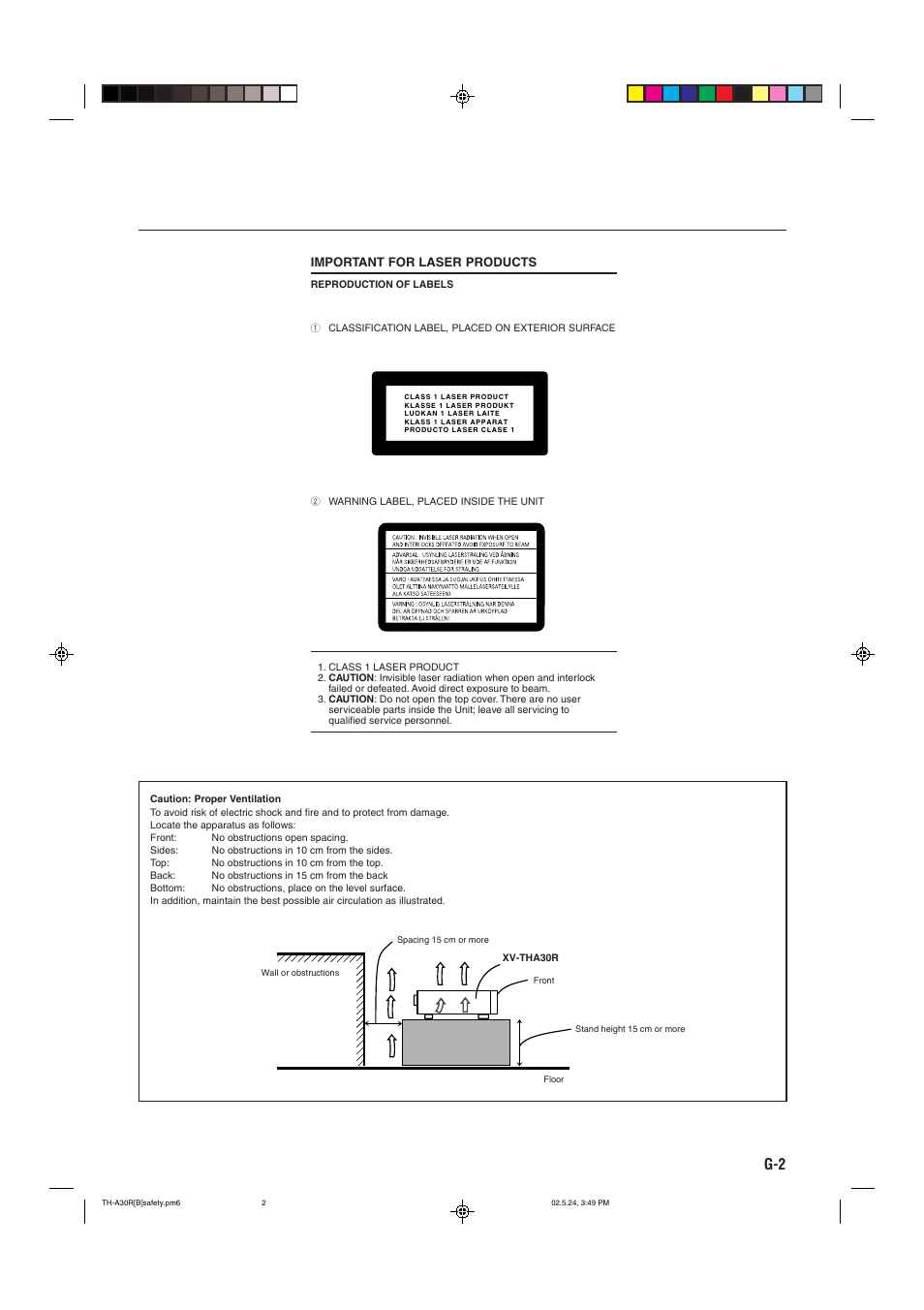 JVC DVD DIGITAL CINEMA SYSTEM TH-A30R User Manual | Page 3 / 64