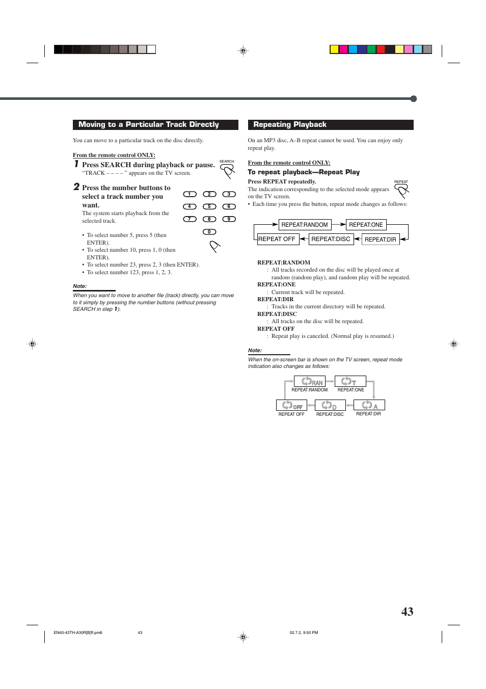 JVC DVD DIGITAL CINEMA SYSTEM TH-A30R User Manual | Page 47 / 64