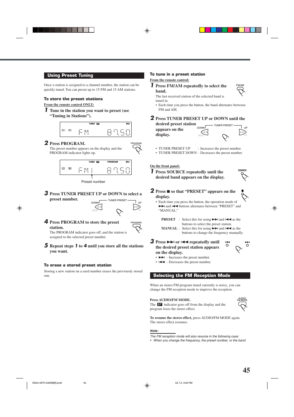 JVC DVD DIGITAL CINEMA SYSTEM TH-A30R User Manual | Page 49 / 64