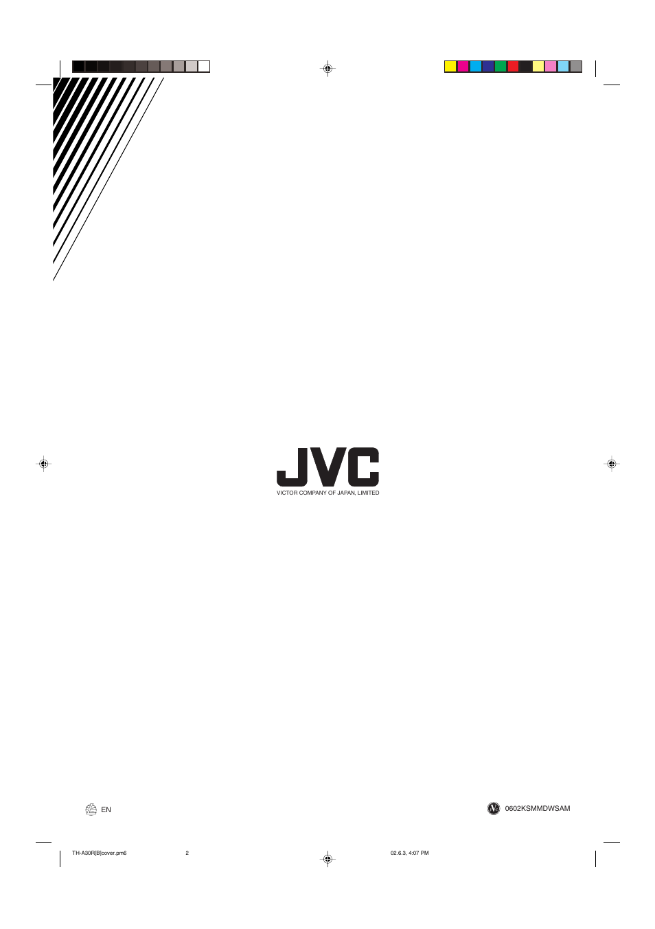 Back cover | JVC DVD DIGITAL CINEMA SYSTEM TH-A30R User Manual | Page 64 / 64