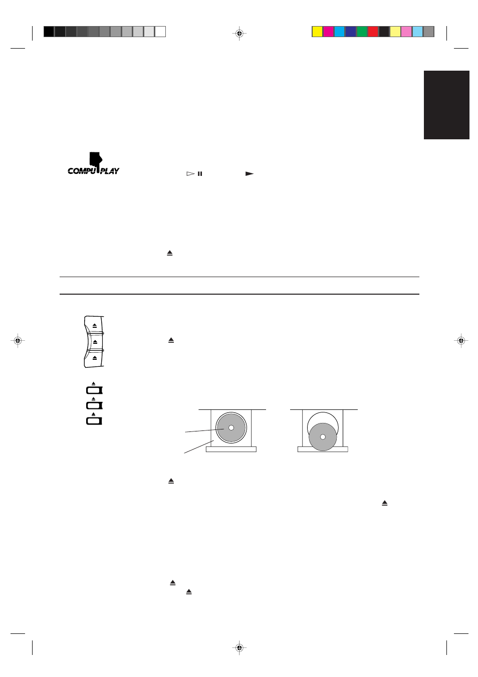 Basics of using the cd player — continuous play, 19 english | JVC CA-D672TR User Manual | Page 23 / 47