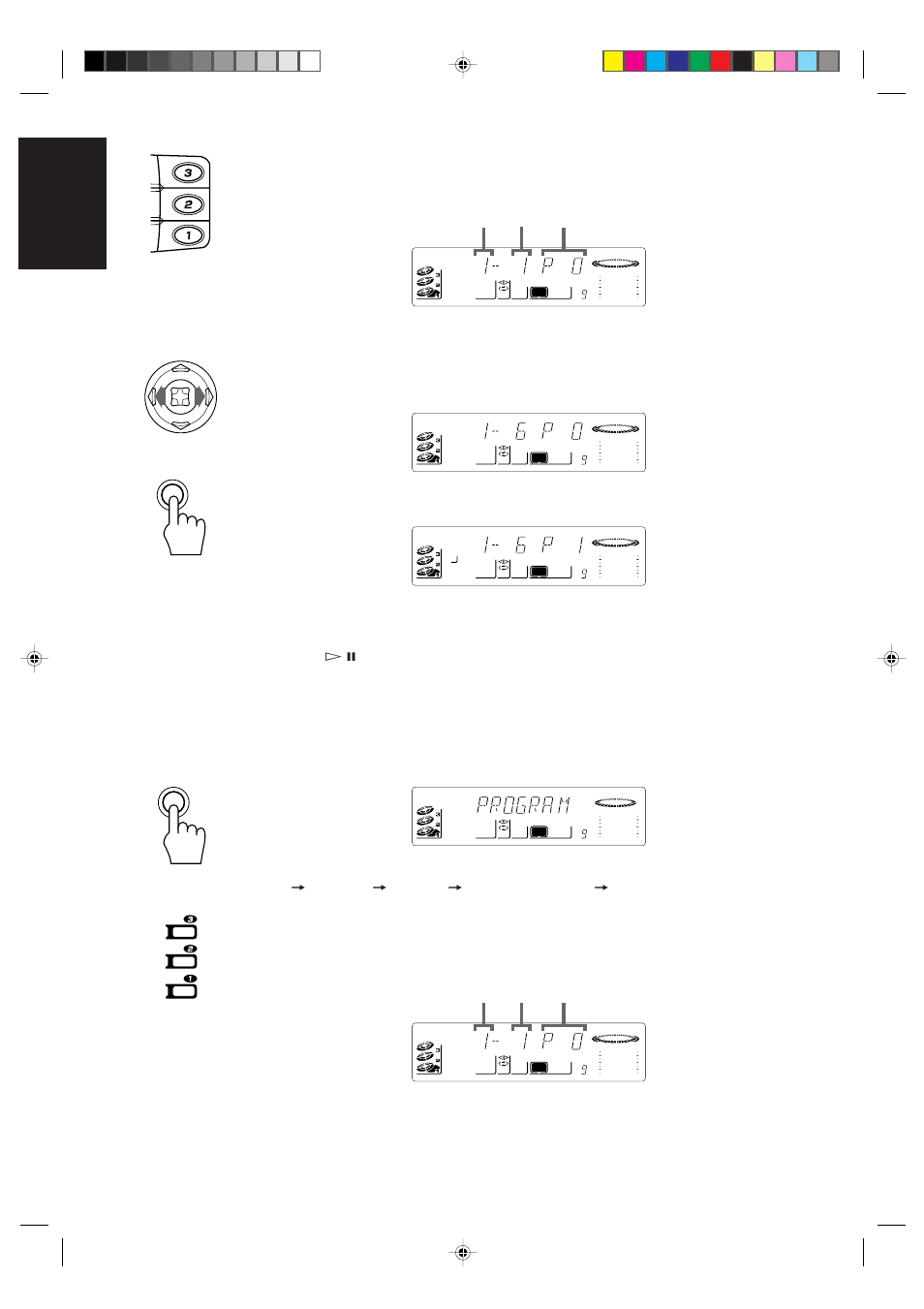 22 english, Track number disc number step number | JVC CA-D672TR User Manual | Page 26 / 47