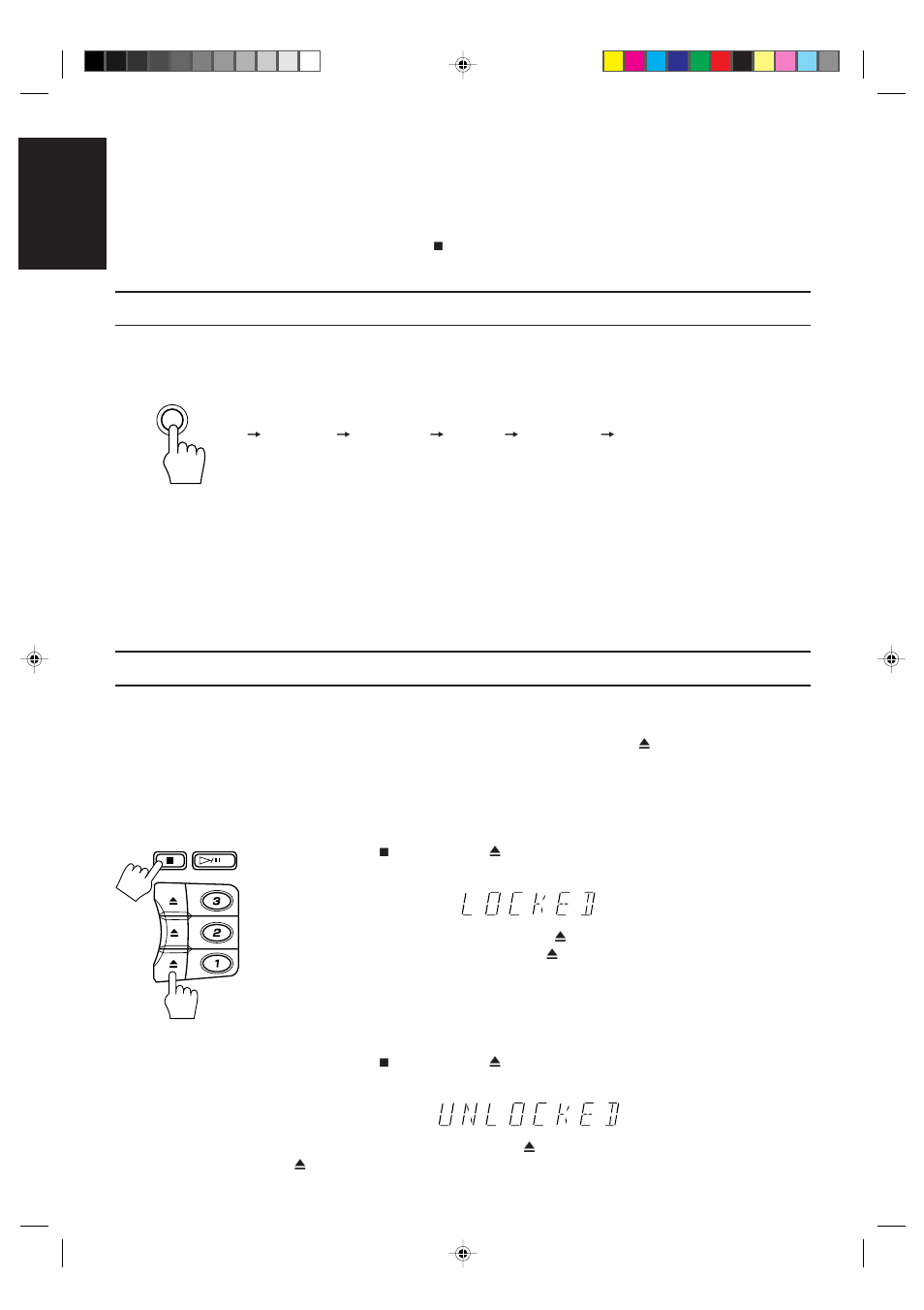 Repeating a selection or the discs, Tray lock function, 24 english | JVC CA-D672TR User Manual | Page 28 / 47