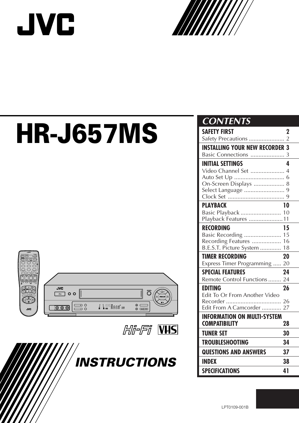 JVC HR-J657MS User Manual | 44 pages