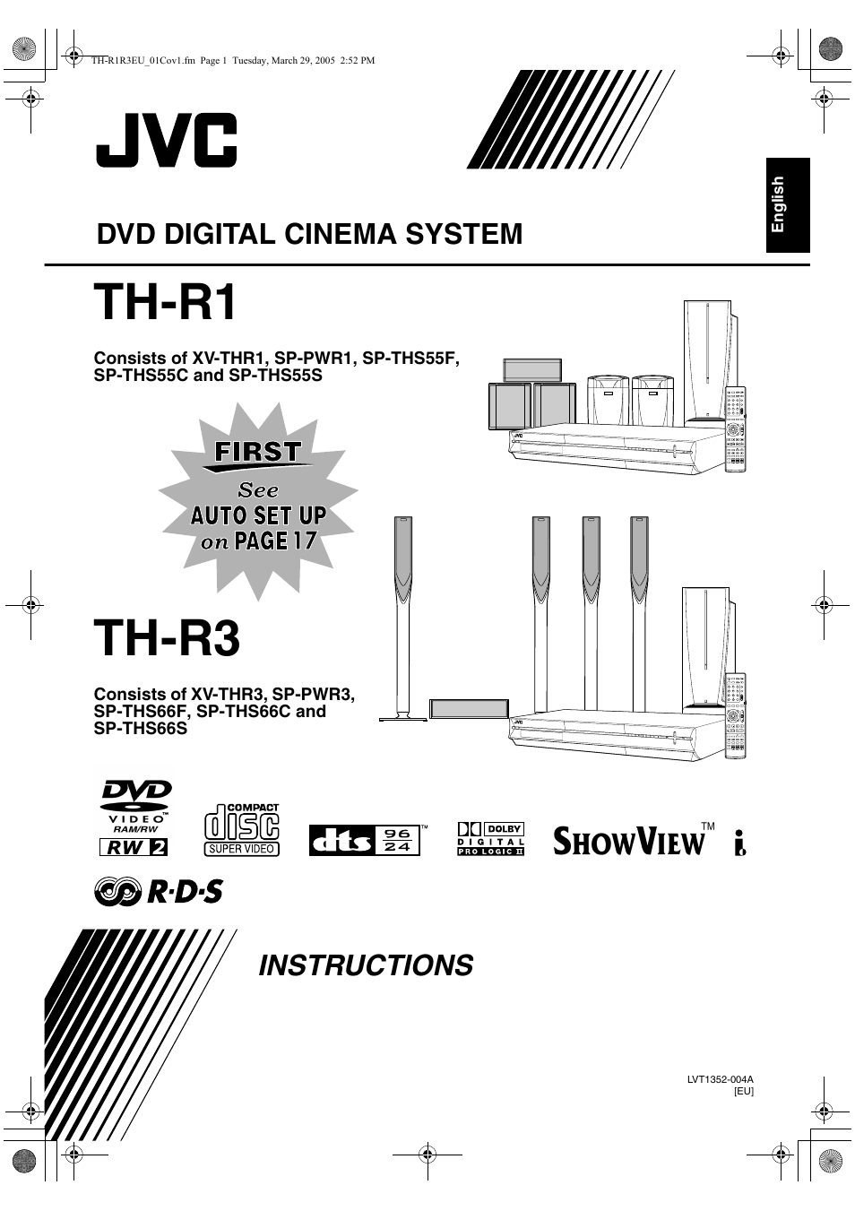 JVC SP-THS55F User Manual | 100 pages