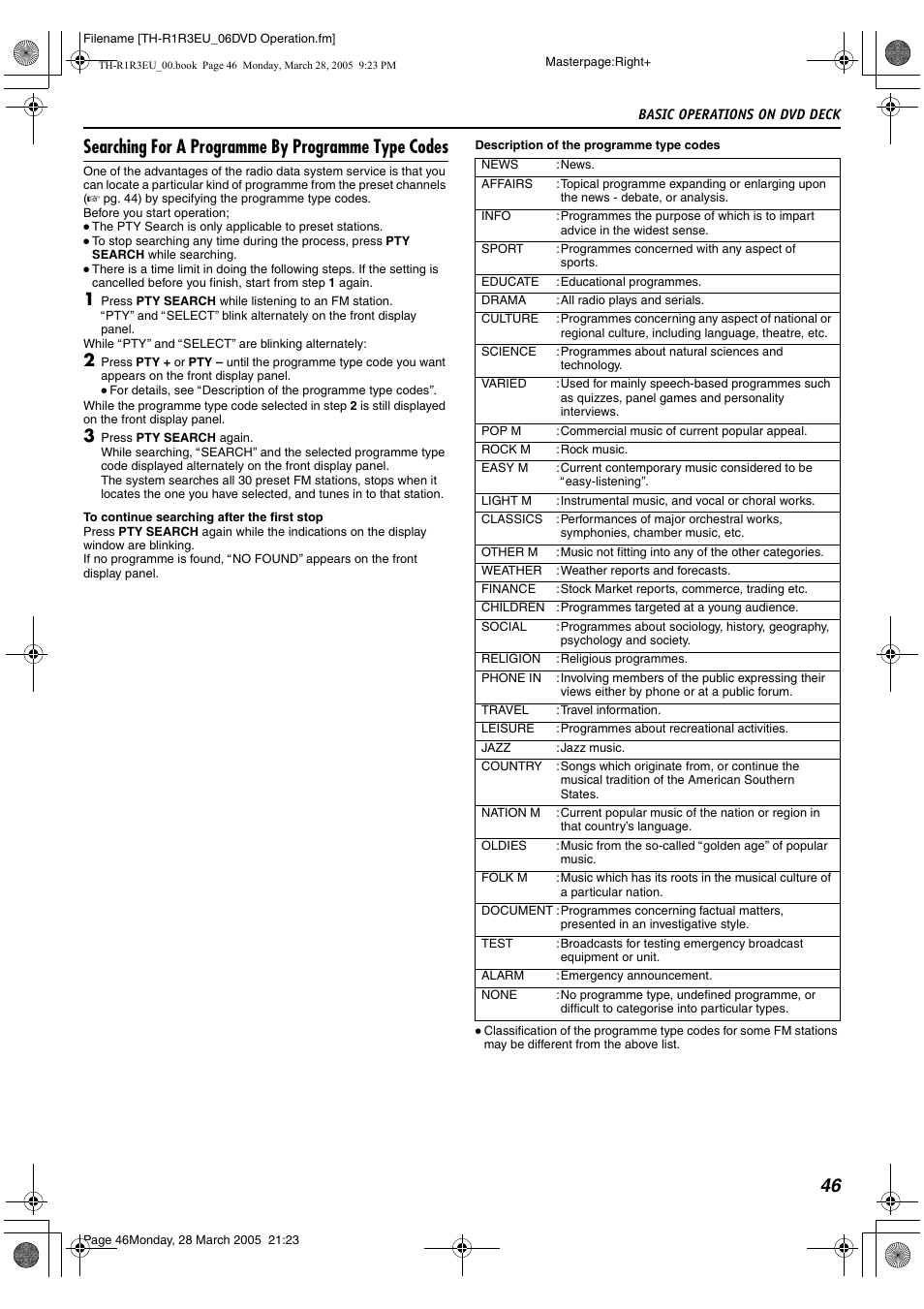 A pg. 46 | JVC SP-THS55F User Manual | Page 49 / 100