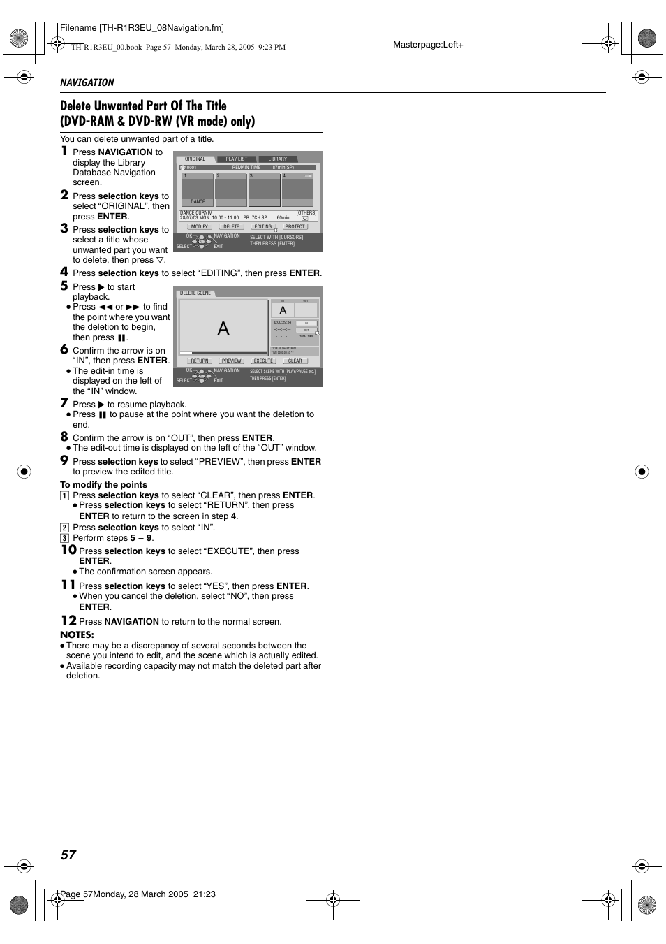 Navigation | JVC SP-THS55F User Manual | Page 60 / 100