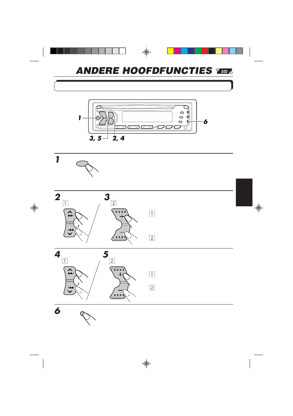 Andere hoofdfuncties, Klok instellen | JVC KD-S653R User Manual | Page 107 / 114