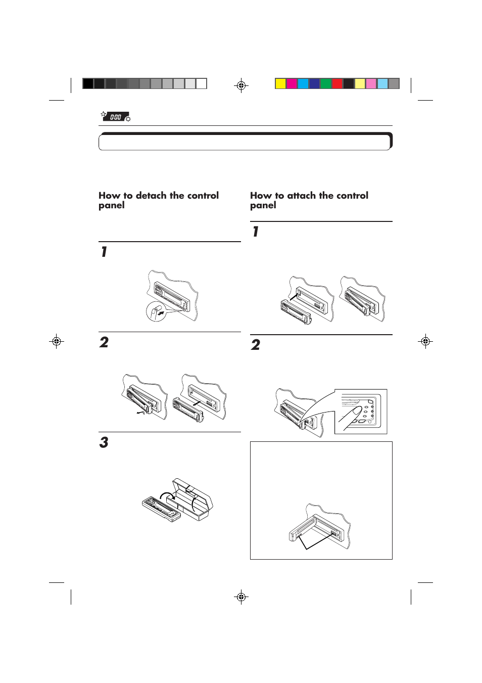 Detaching the control panel | JVC KD-S653R User Manual | Page 26 / 114