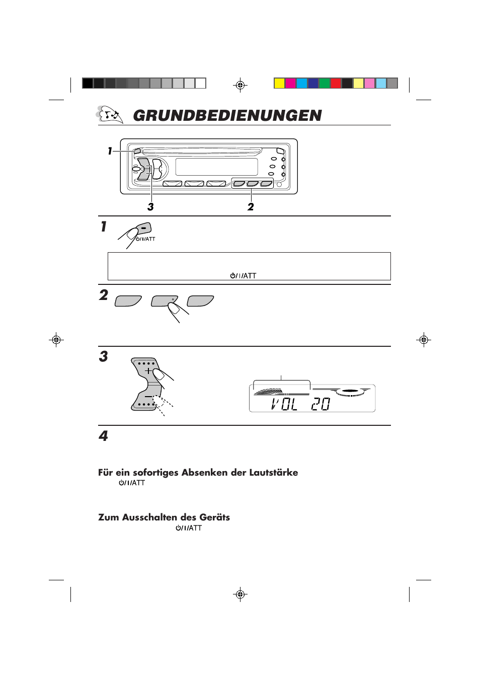 Grundbedienungen | JVC KD-S653R User Manual | Page 32 / 114