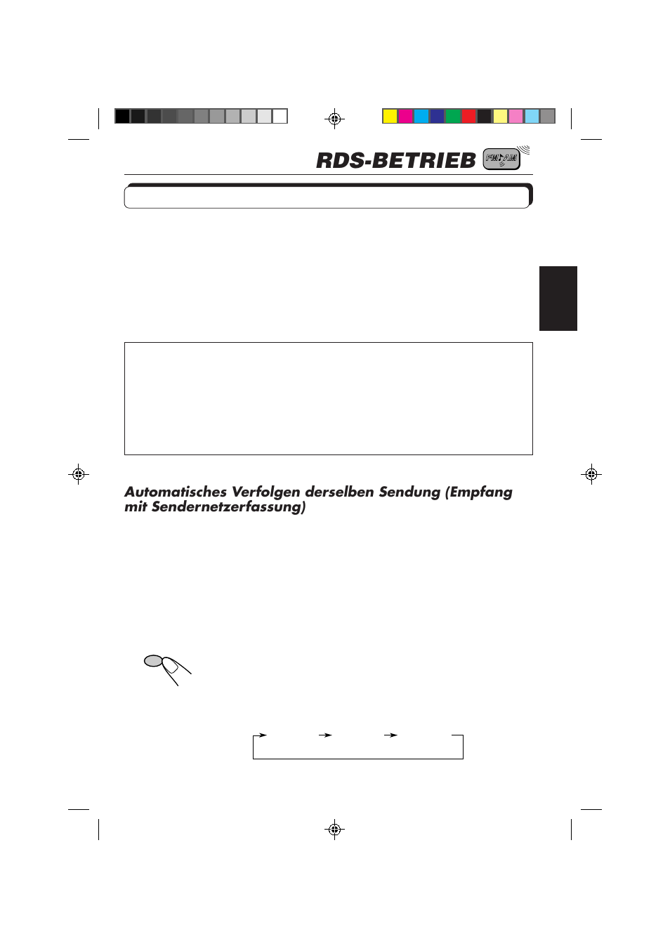 Rds-betrieb, Betriebsmöglichkeiten mit der funktion rds eon | JVC KD-S653R User Manual | Page 37 / 114