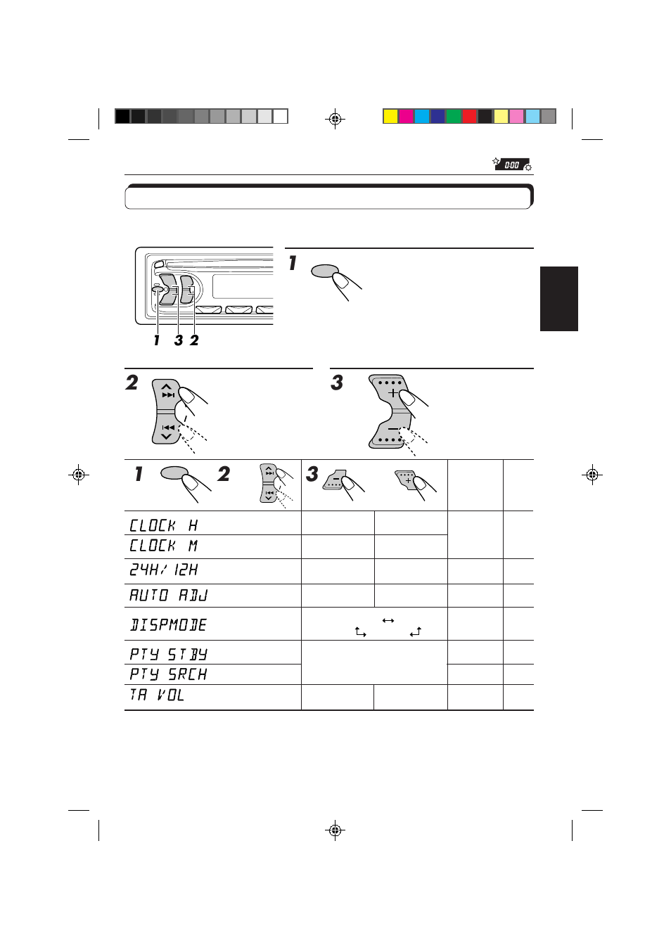 Ändern der allgemeinen einstellungen, Die einstellung vornehmen. einen modus aufrufen | JVC KD-S653R User Manual | Page 53 / 114