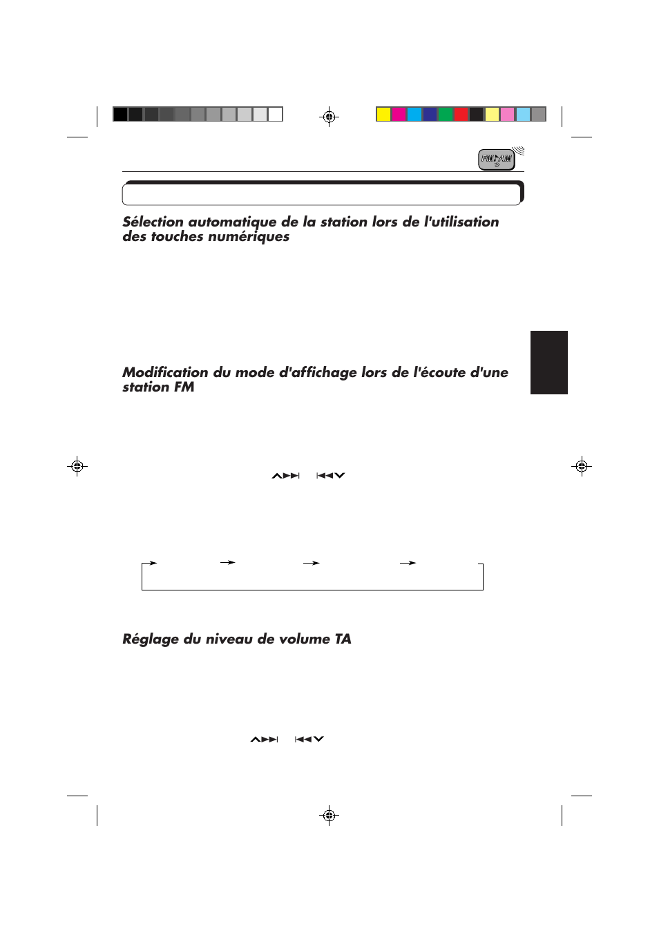 Autres fonctions pratiques du rds, Réglage du niveau de volume ta | JVC KD-S653R User Manual | Page 71 / 114