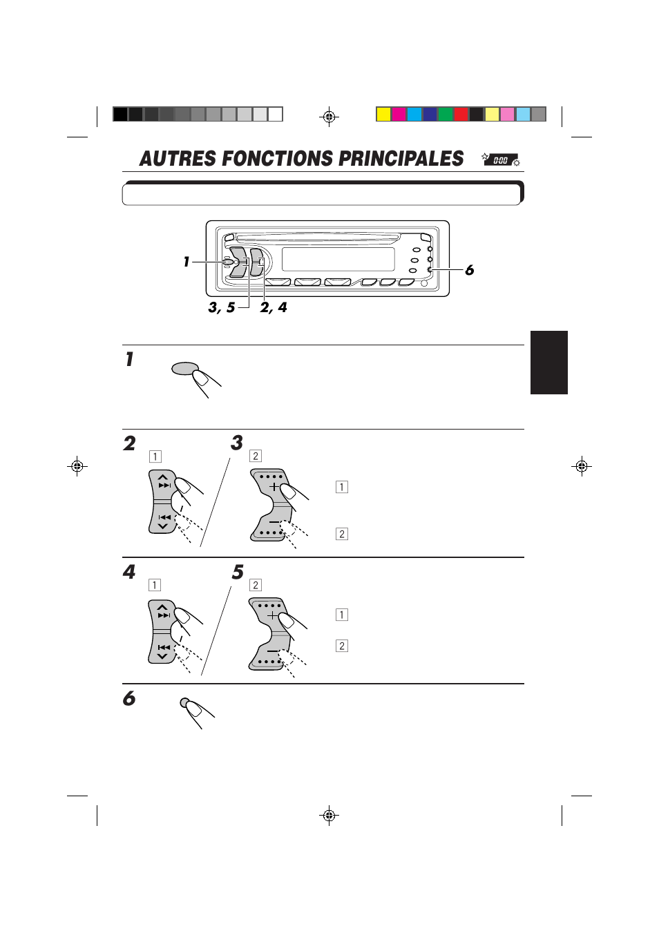 Autres fonctions principales, Réglage de l'horloge | JVC KD-S653R User Manual | Page 79 / 114