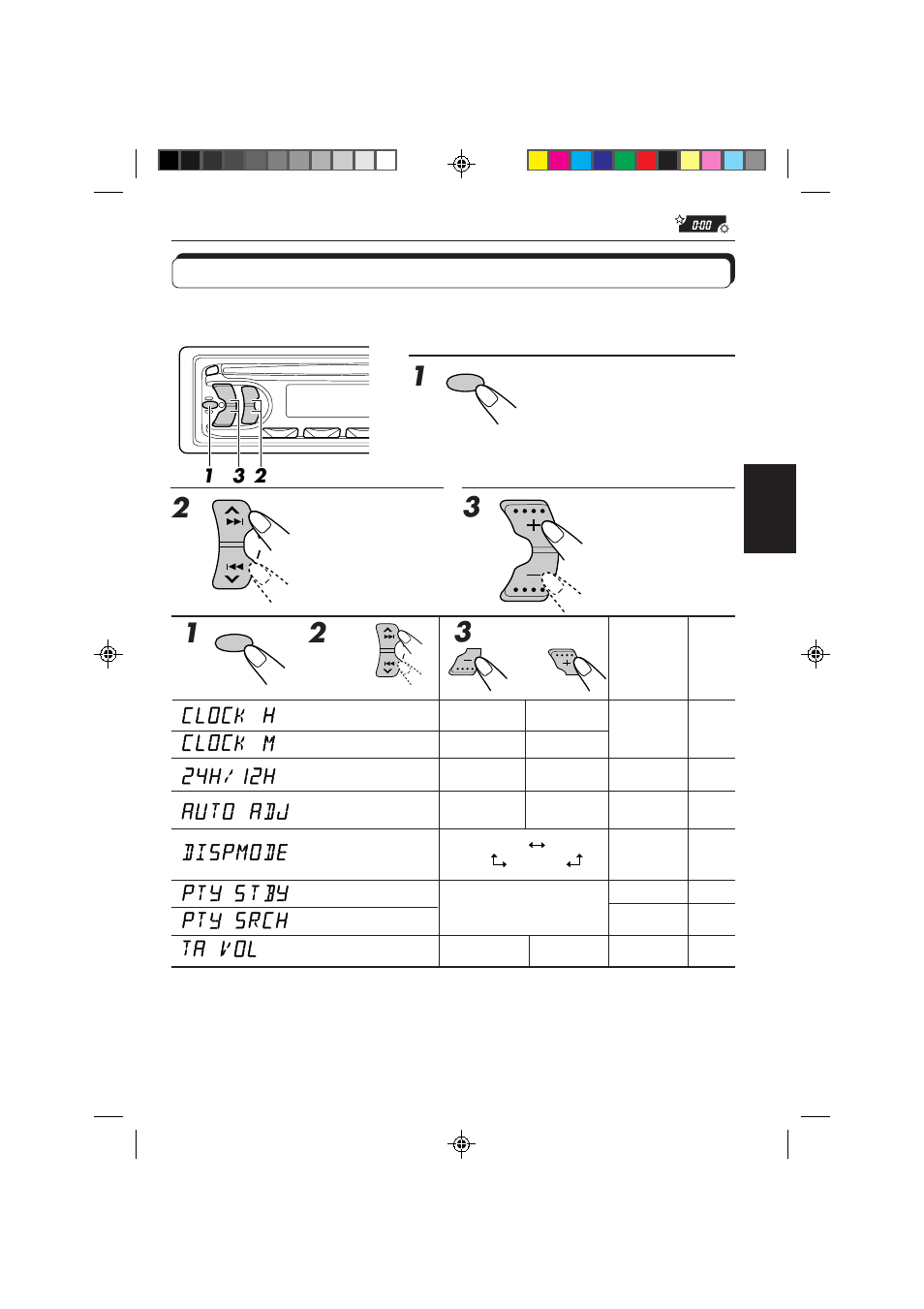 Modification des réglages généraux | JVC KD-S653R User Manual | Page 81 / 114