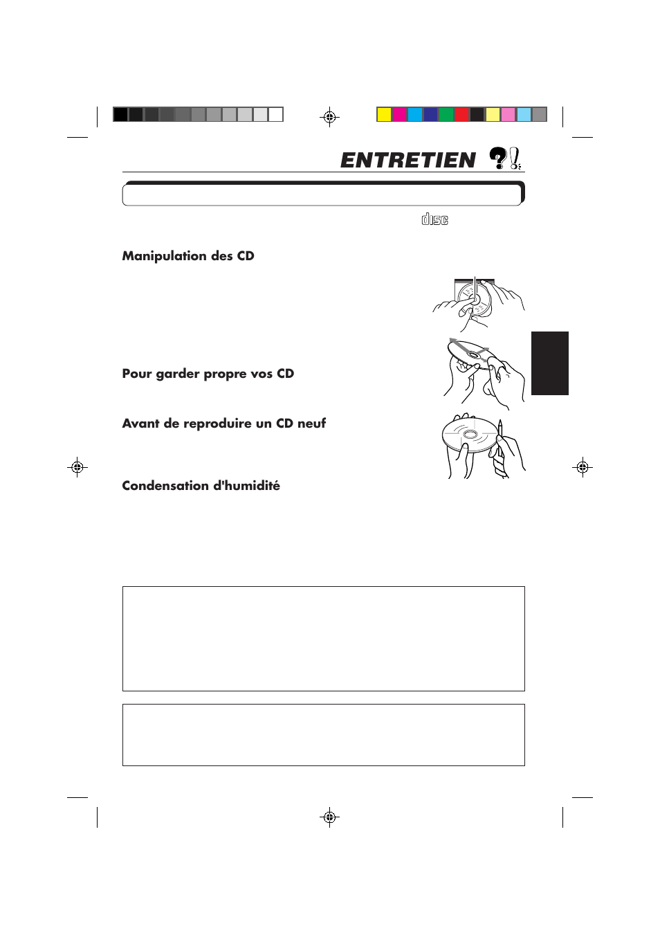 Entretien, Manipulation des cd | JVC KD-S653R User Manual | Page 83 / 114