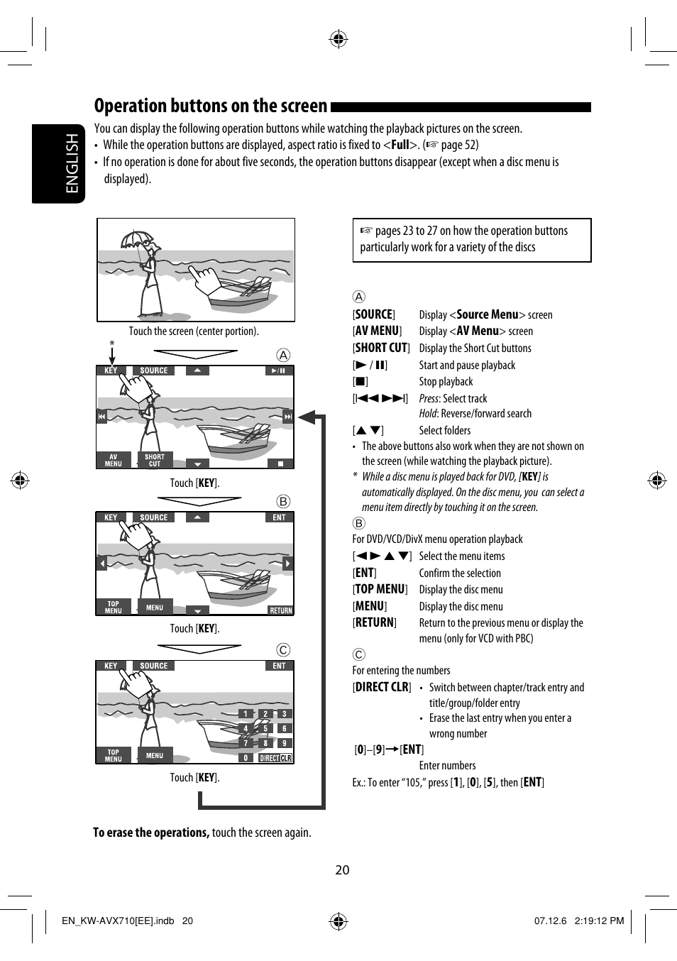 Operation buttons on the screen, English | JVC LVT1778-001A User Manual | Page 176 / 666