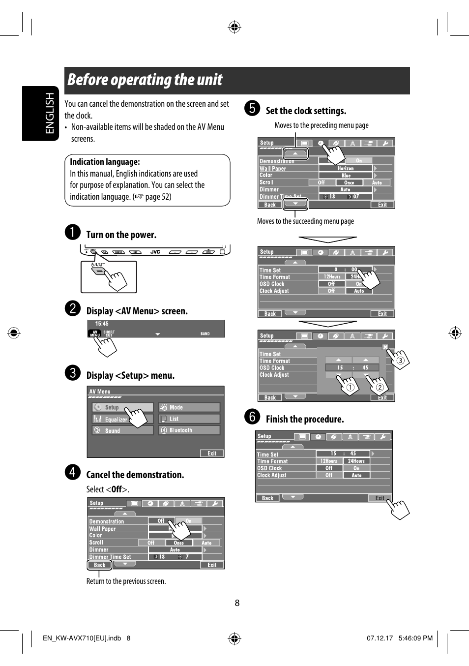 Before operating the unit | JVC LVT1778-001A User Manual | Page 244 / 666