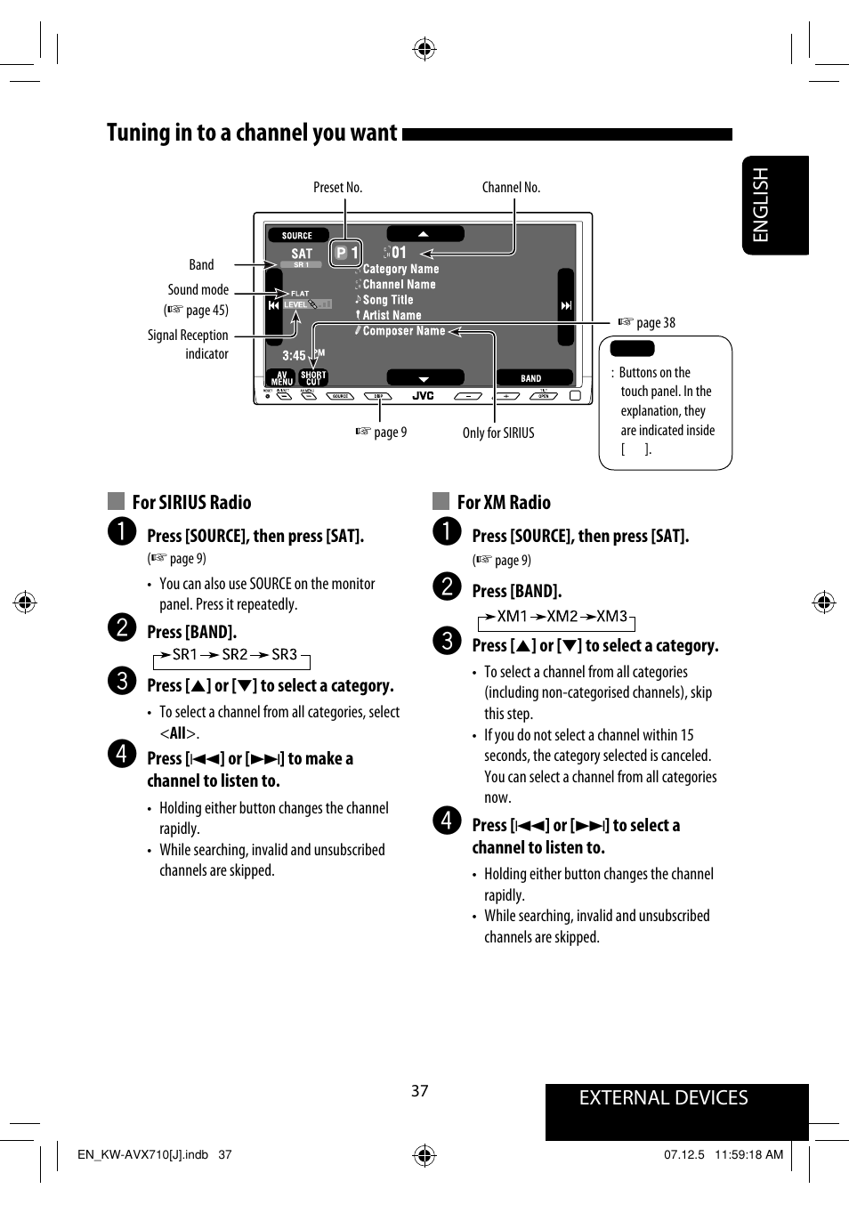 Tuning in to a channel you want | JVC LVT1778-001A User Manual | Page 37 / 666