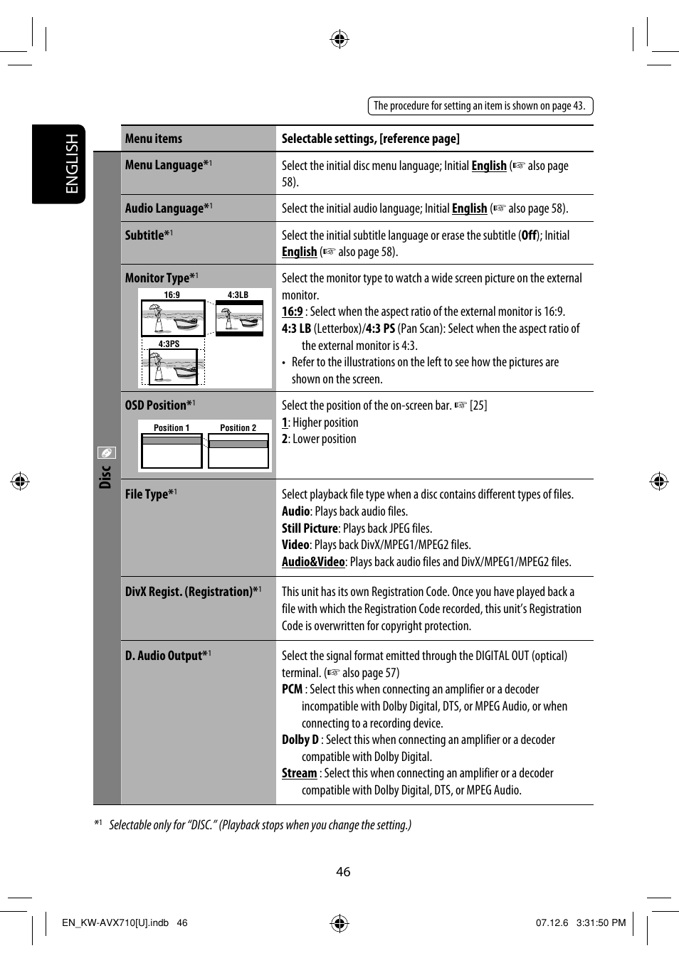 English, Disc | JVC LVT1778-001A User Manual | Page 434 / 666