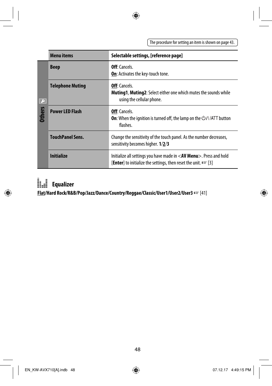 Others, Equalizer | JVC LVT1778-001A User Manual | Page 578 / 666