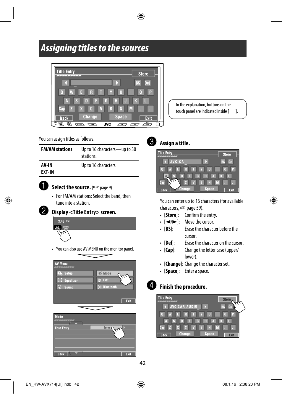 Assigning titles to the sources | JVC LVT1778-001A User Manual | Page 640 / 666