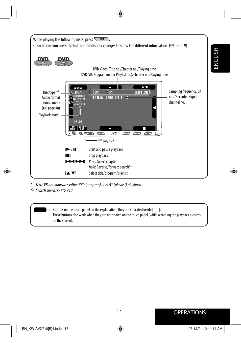 Operations, English | JVC LVT1778-001A User Manual | Page 93 / 666