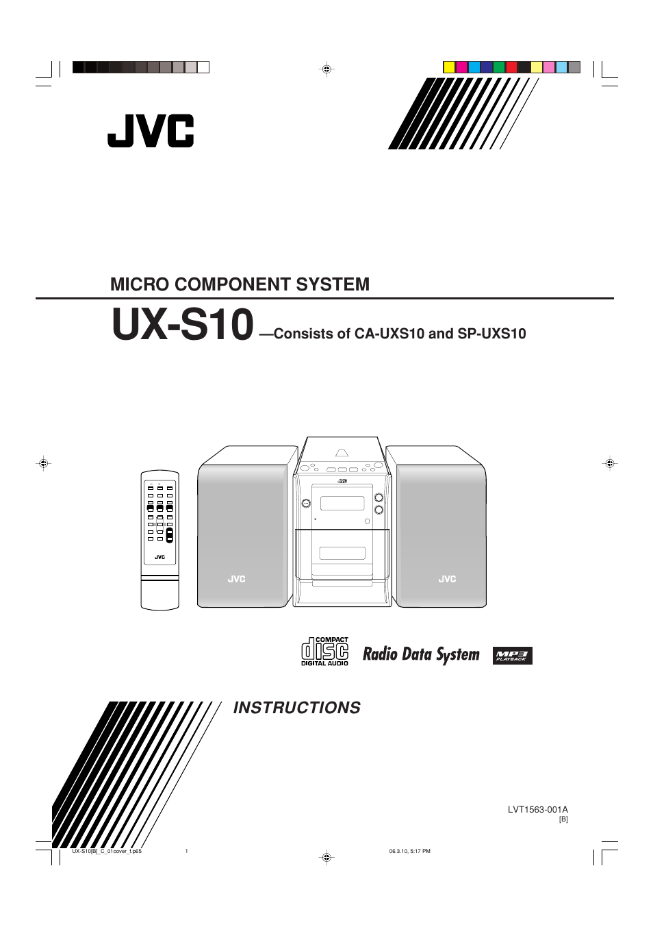 JVC Micro Component System UX-S10 User Manual | 28 pages