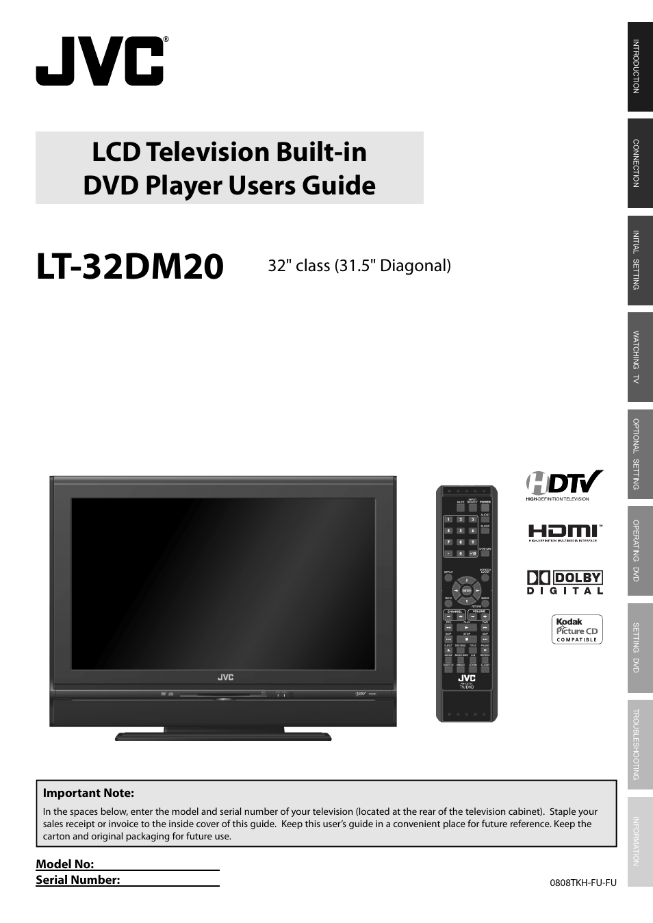 JVC 1EMN24159 User Manual | 52 pages