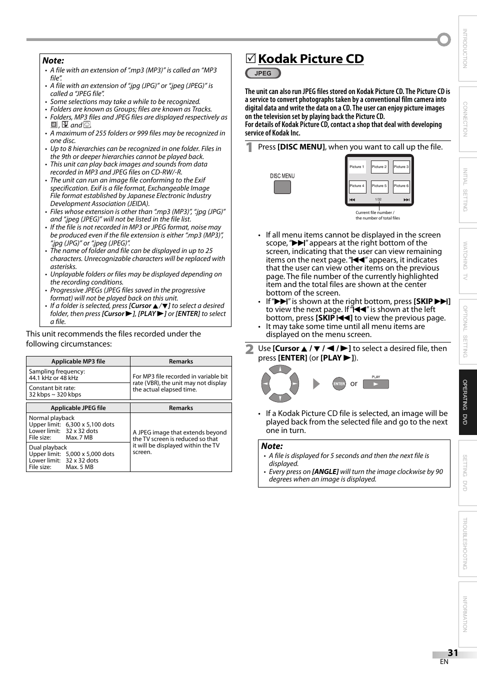 Kodak picture cd | JVC 1EMN24159 User Manual | Page 31 / 52