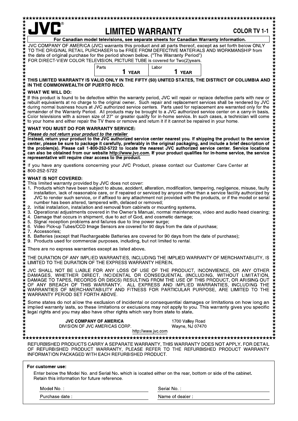 JVC 1EMN24159 User Manual | Page 50 / 52