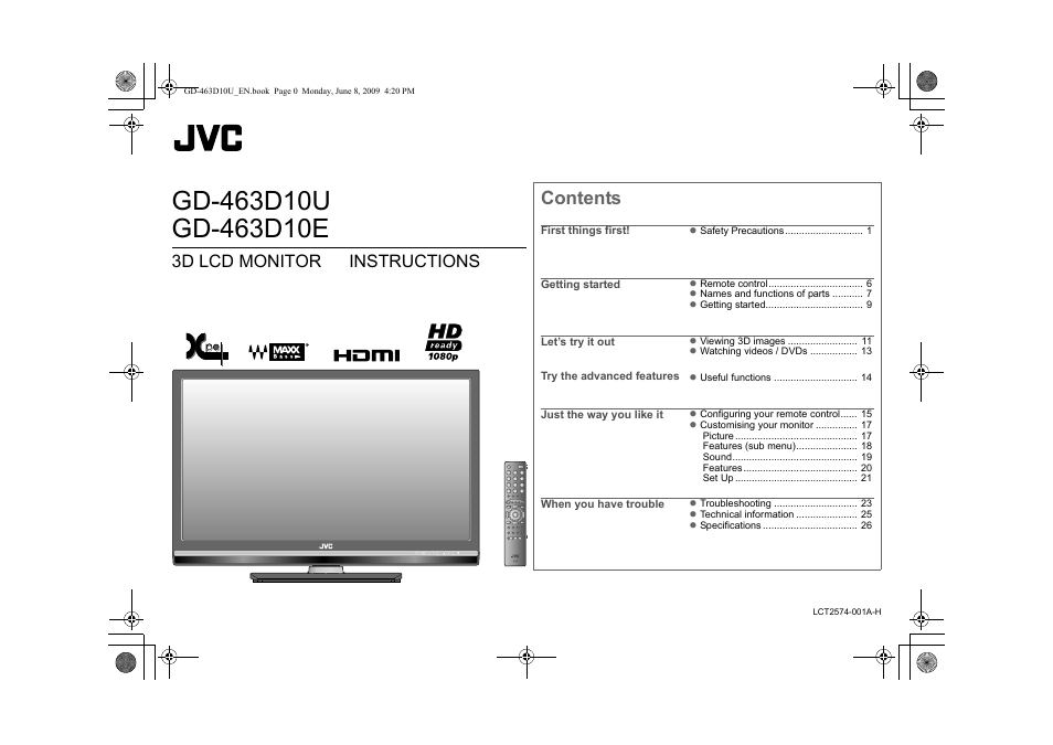 JVC 0509SKH-SW-MT User Manual | 32 pages