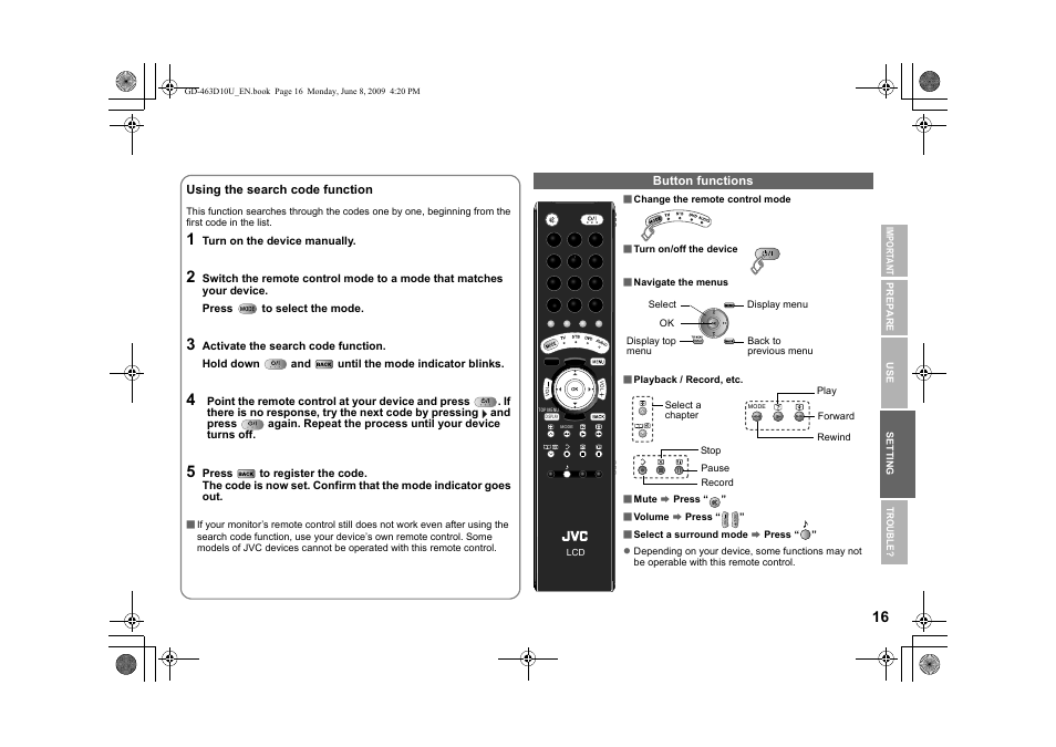 JVC 0509SKH-SW-MT User Manual | Page 17 / 32