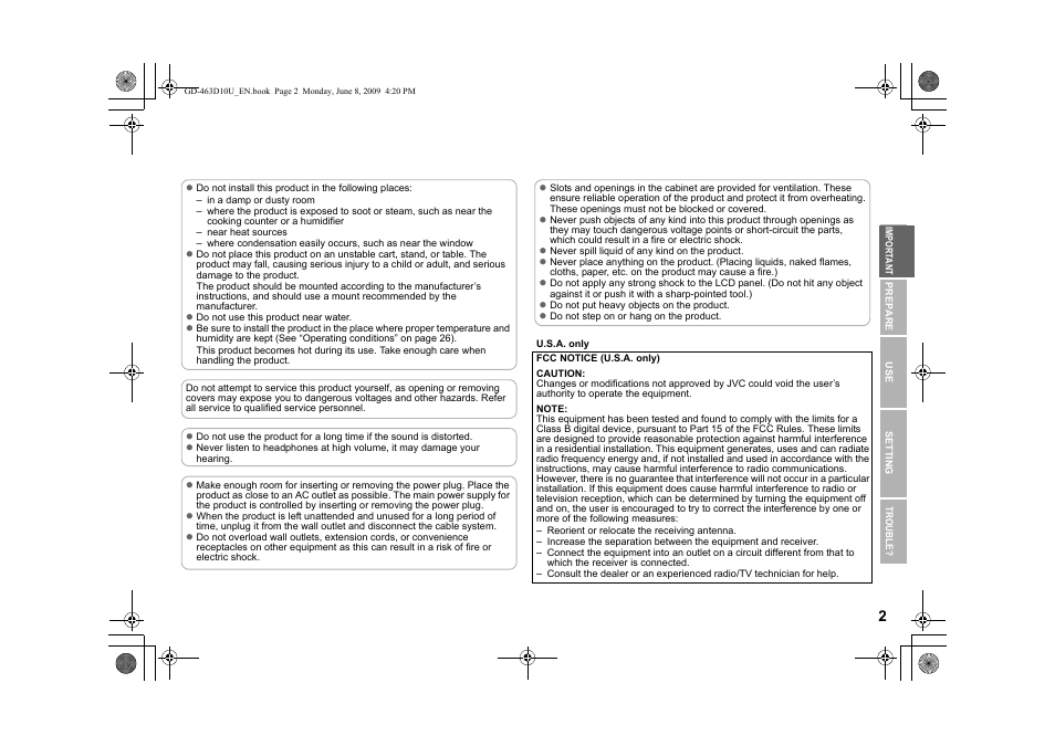 JVC 0509SKH-SW-MT User Manual | Page 3 / 32