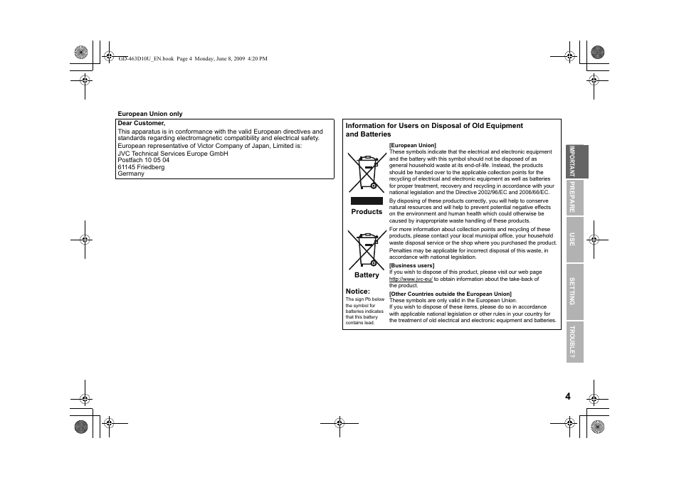 JVC 0509SKH-SW-MT User Manual | Page 5 / 32