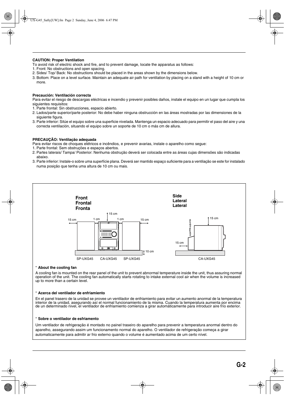 JVC CA-UXG45 User Manual | Page 38 / 70