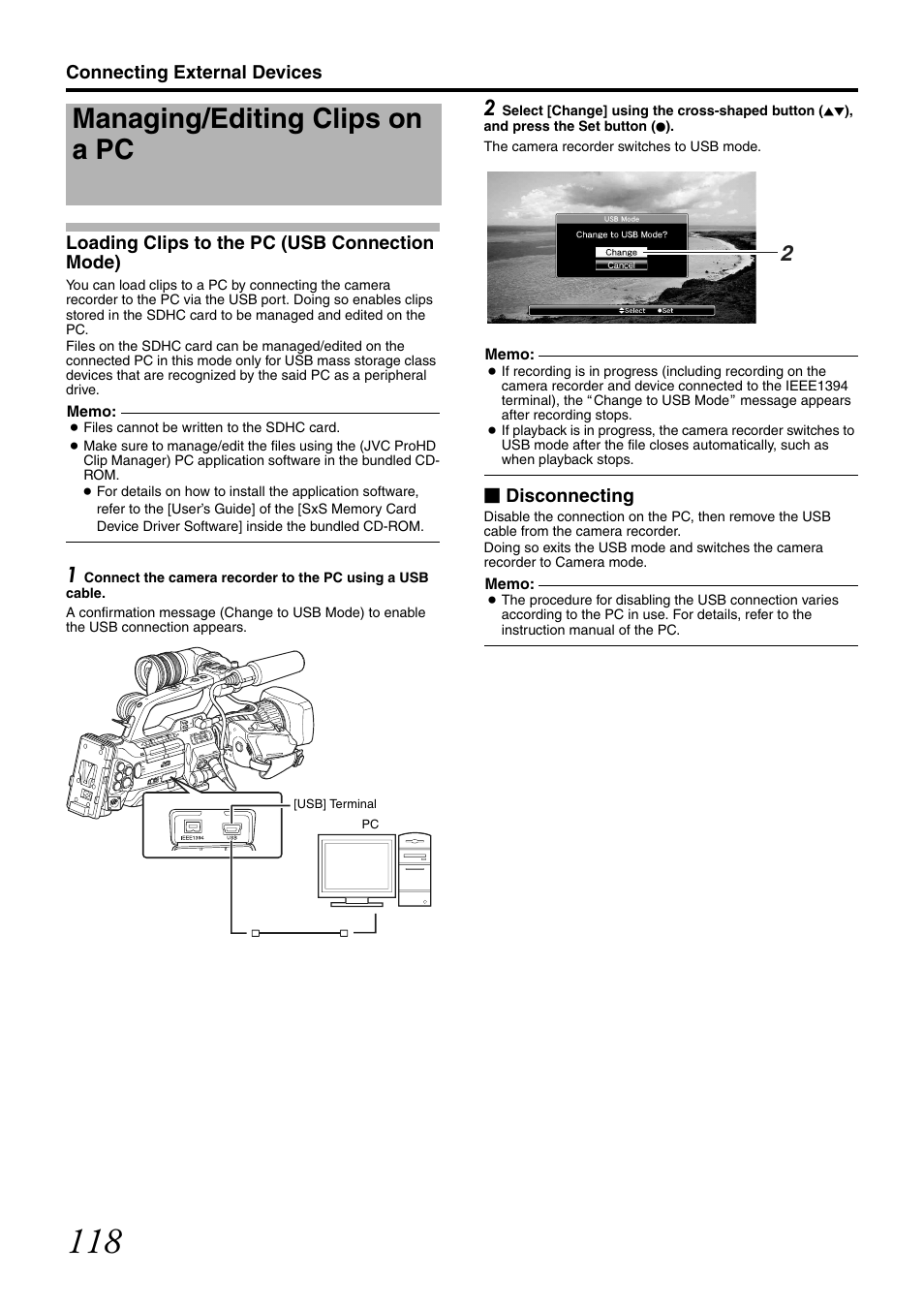 Managing/editing clips on a pc | JVC GY-HM700CHE User Manual | Page 122 / 132