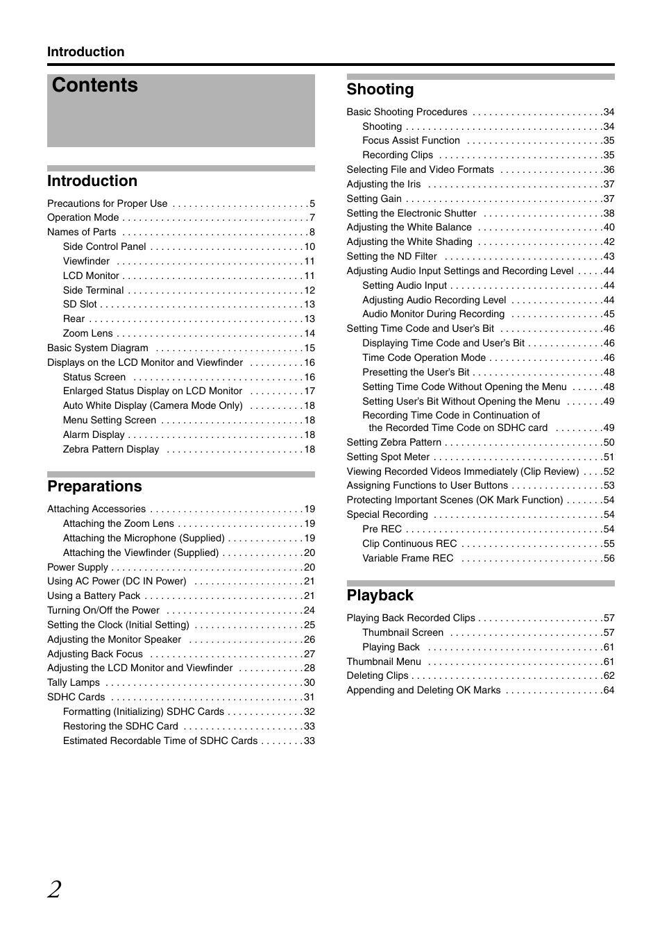 JVC GY-HM700CHE User Manual | Page 6 / 132